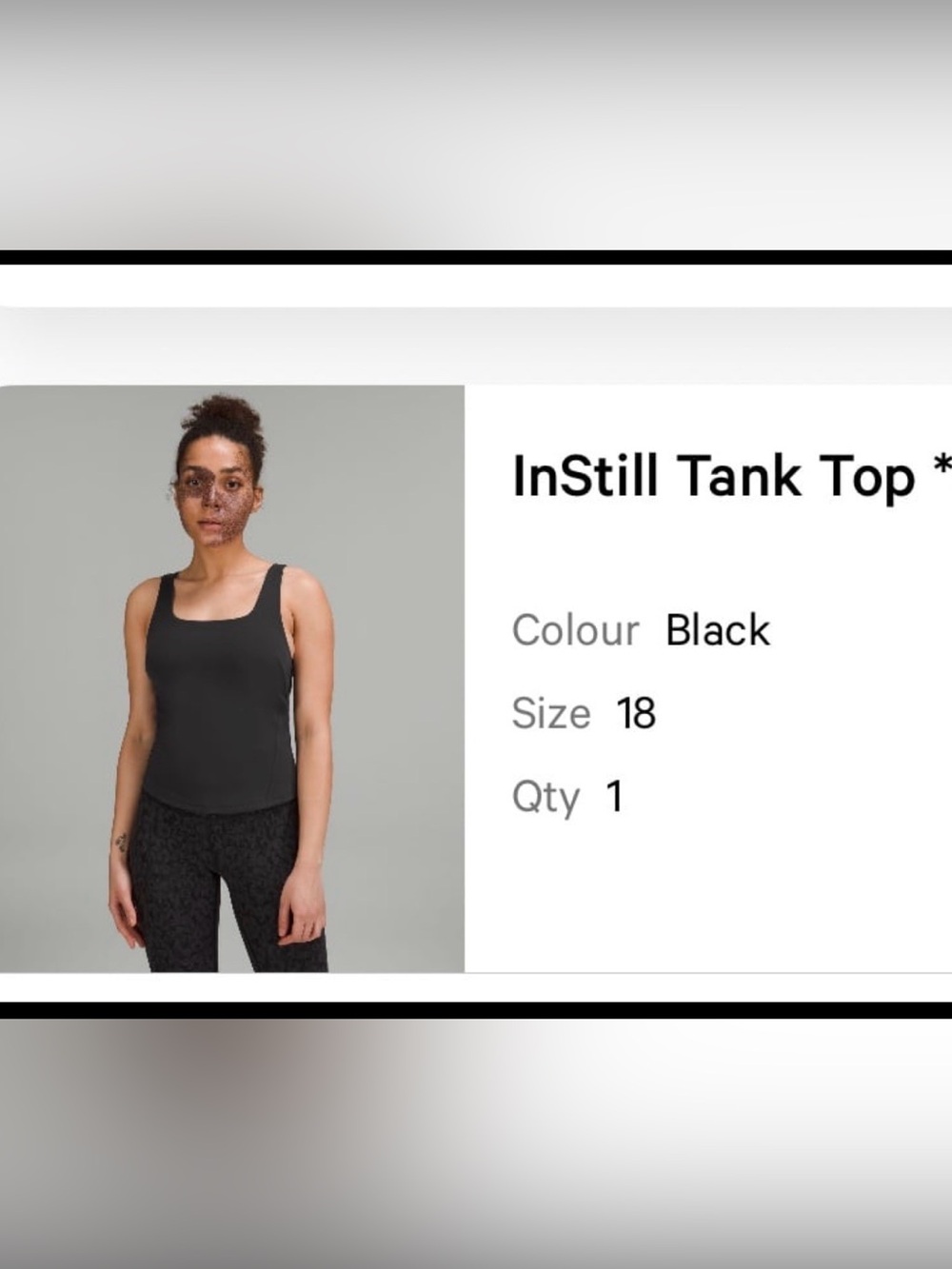 Lululemon InStill Tank Top Size 18